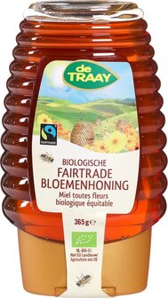 biologische-bloemenhoning-fairtrade-knijpfles-de-traay