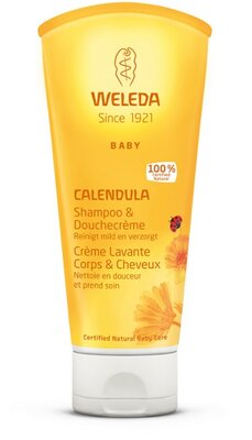 baby calendula shampoo en douchecreme - weleda - 200 ml