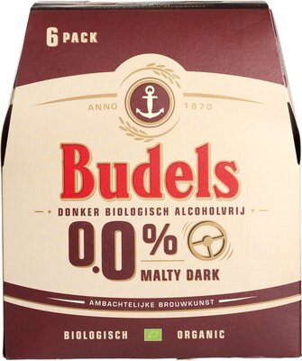 bier - 0,0% malty dark - budels - 6-pack