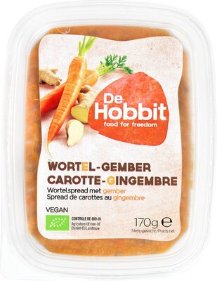 wortel-gember spread - de hobbit - 170 gram