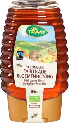 bloemenhoning fairtrade knijpfles - 365 gram