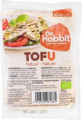 tofu natuur - de hobbit - 250 gram