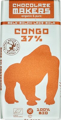 chocoladereep melk 37% - gorilla - 10x80 gram