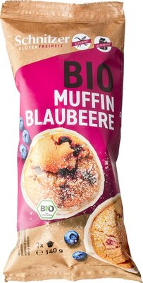 glutenvrije muffins blueberry - 6x2 stuks