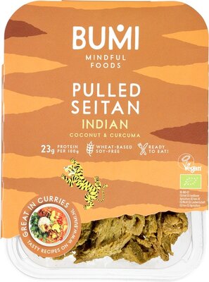 pulled seitan indiaas - bumi - 175 gram