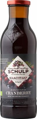 schulp krachtsap cranberry - 6x750 ml